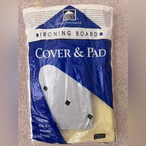 Vintage ironing board cover, and foam pad